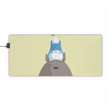 Cargar imagen en el visor de la galería, Totoro minimalist RGB LED Mouse Pad (Desk Mat)
