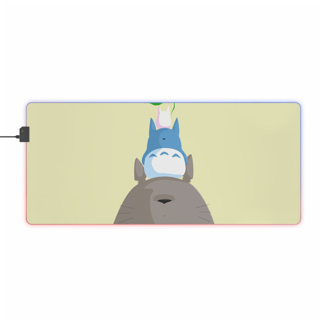 Totoro minimalist RGB LED Mouse Pad (Desk Mat)