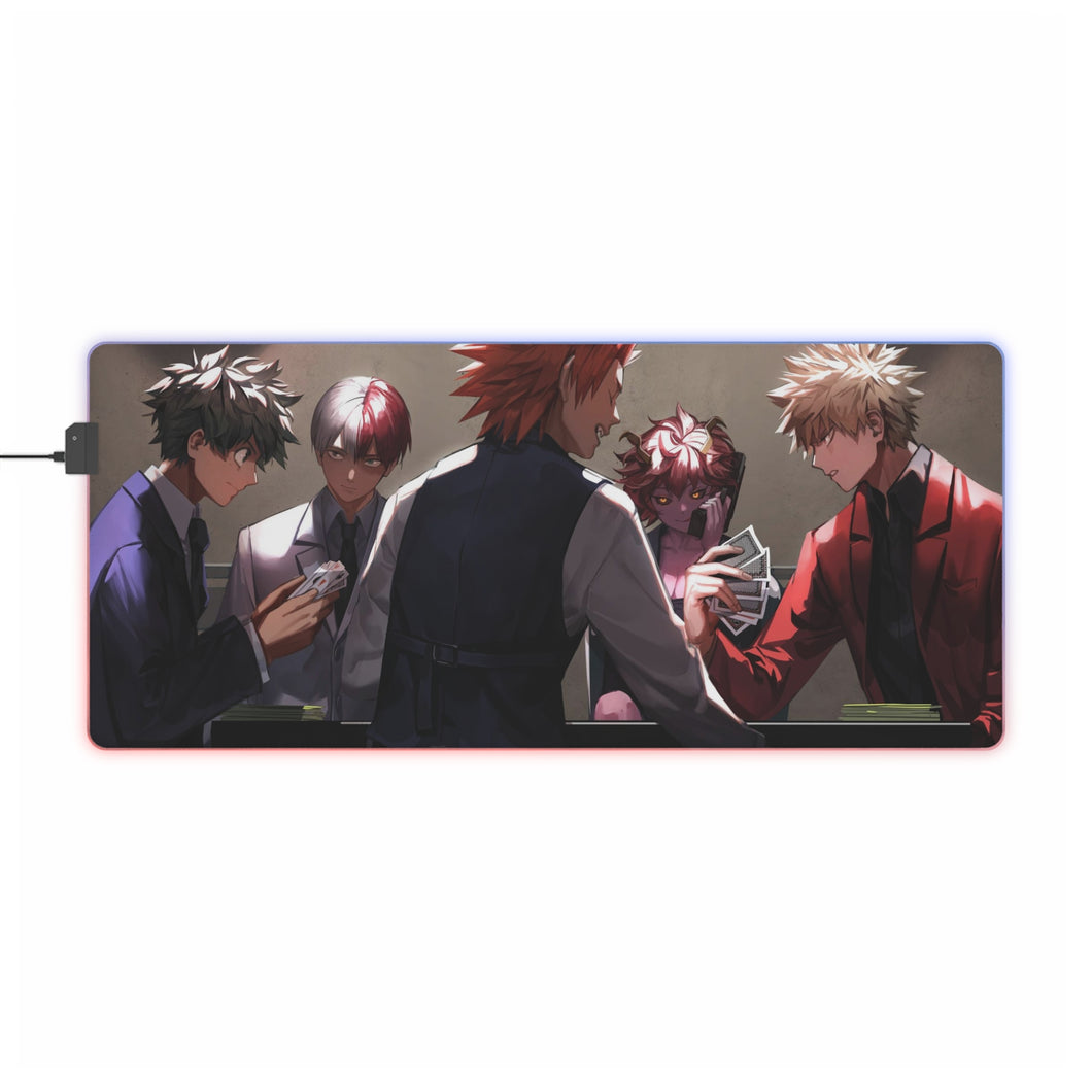 My Hero Academia Izuku Midoriya, Katsuki Bakugou RGB LED Mouse Pad (Desk Mat)