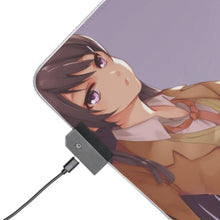 Charger l&#39;image dans la galerie, Tapis de souris LED RVB Mai Sakurajima (tapis de bureau)
