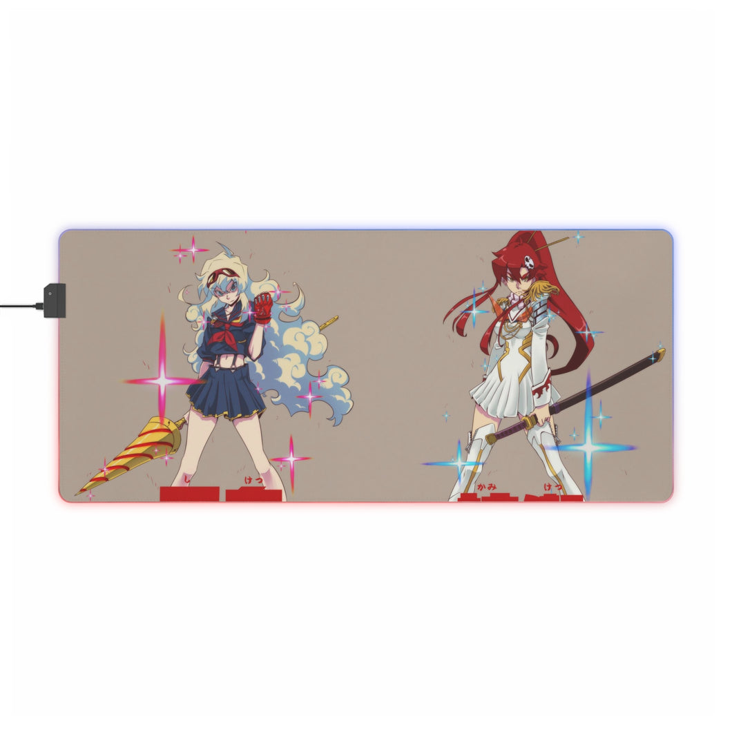 Tapis de souris LED RGB Anime Crossover (tapis de bureau)