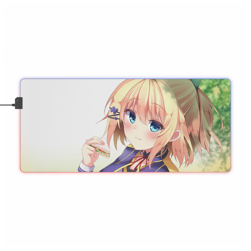 Rokudenashi Majutsu Koushi To Akashic Records Rumia Tingel RGB LED Tapis de souris (Tapis de bureau)