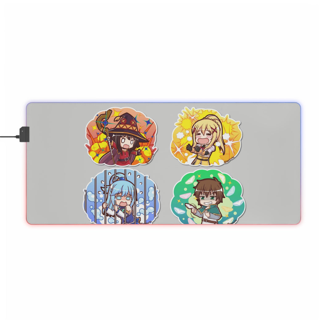 KonoSuba - God’s blessing on this wonderful world!! RGB LED Mouse Pad (Desk Mat)