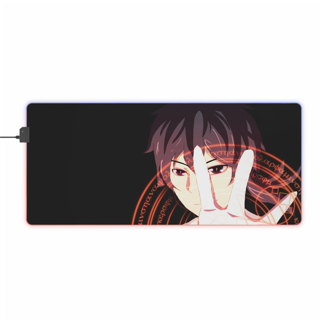 Rokudenashi Majutsu Koushi To Akashic Records Glenn Radars RGB LED Mouse Pad (Desk Mat)