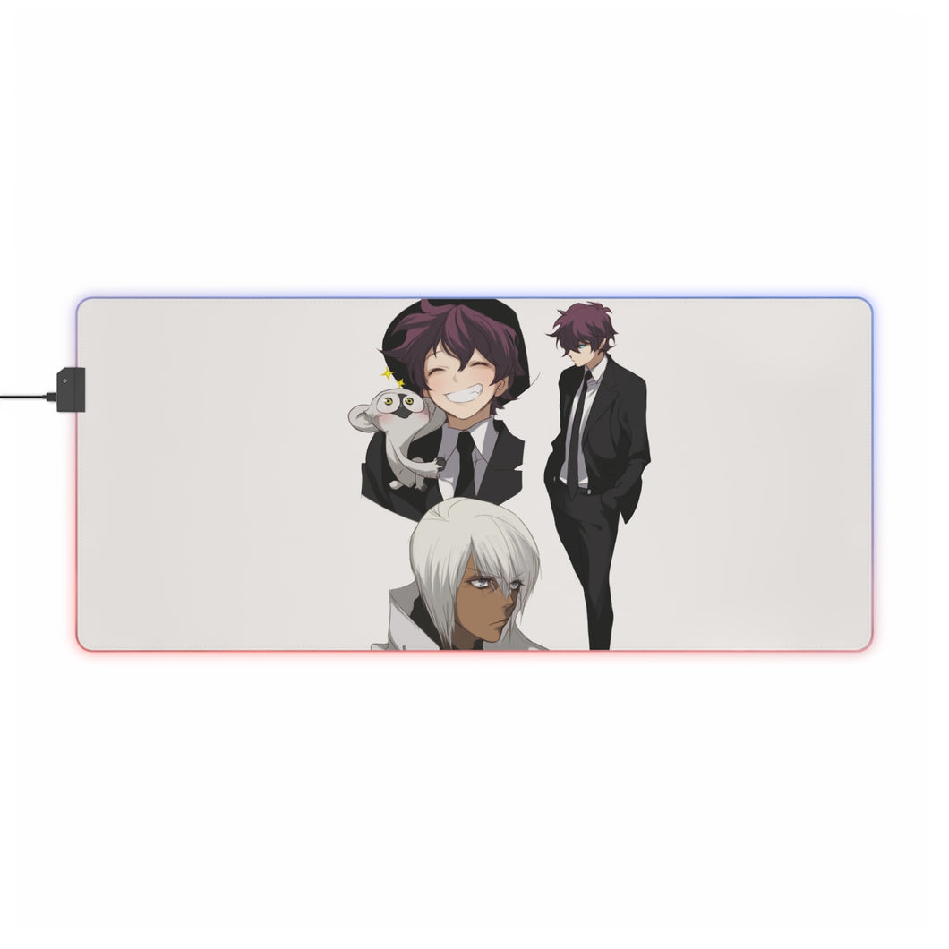 Blood Blockade Battlefront Leonardo Watch, Zapp Renfro, Sonic Speed Monkey RGB LED Mouse Pad (Desk Mat)