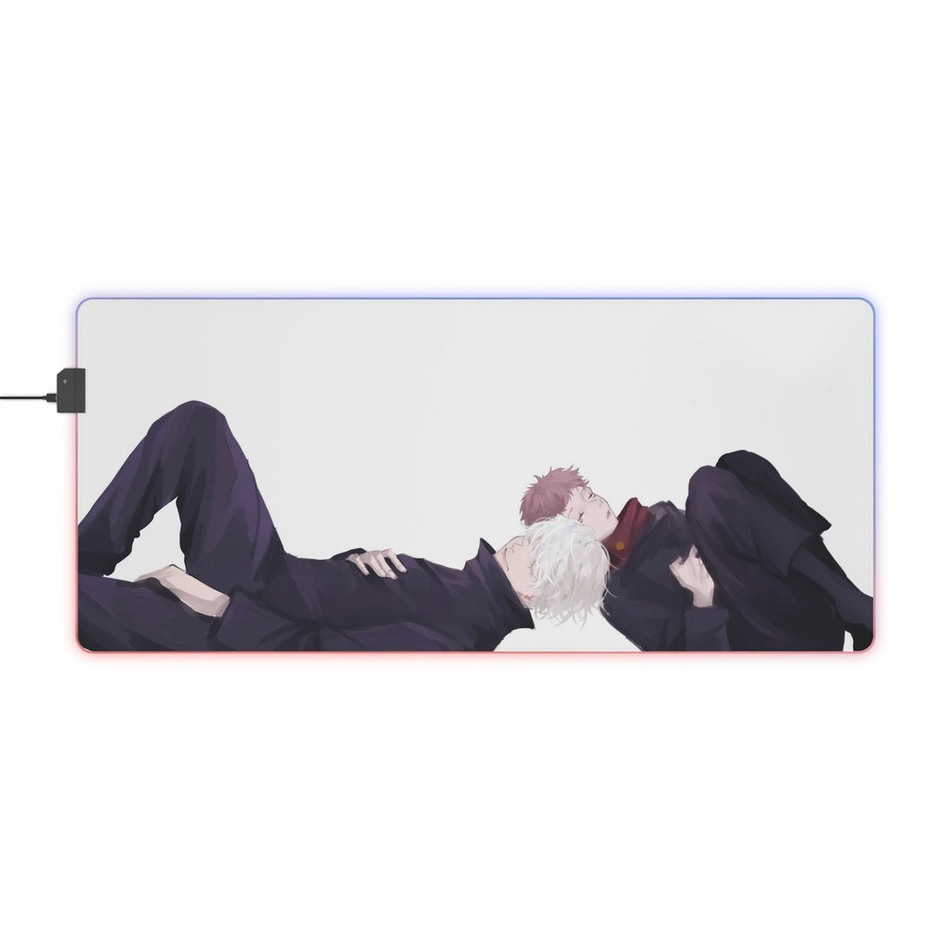 Tapis de souris LED RVB Jujutsu Kaisen (tapis de bureau)