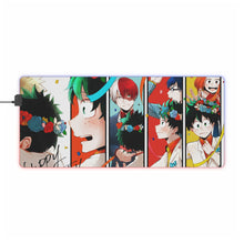 Cargar imagen en el visor de la galería, My Hero Academia Izuku Midoriya, Katsuki Bakugou, Tenya Iida RGB LED Mouse Pad (Desk Mat)
