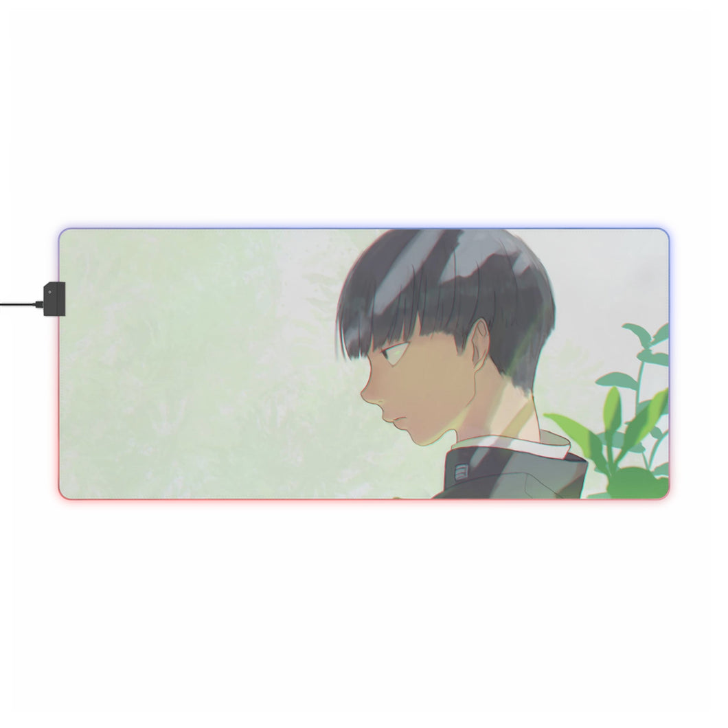 Tapis de souris LED RGB Mob Psycho 100 Shigeo Kageyama (tapis de bureau)