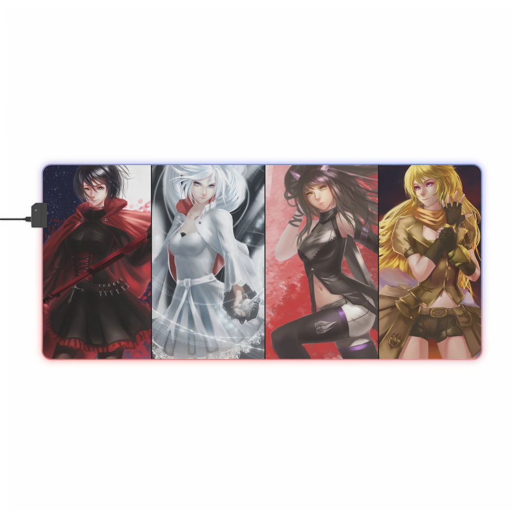 Tapis de souris LED RGB Anime RWBY (tapis de bureau)