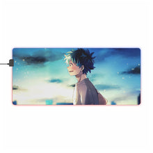 Charger l&#39;image dans la galerie, Tapis de souris LED RVB My Hero Academia Izuku Midoriya (tapis de bureau)
