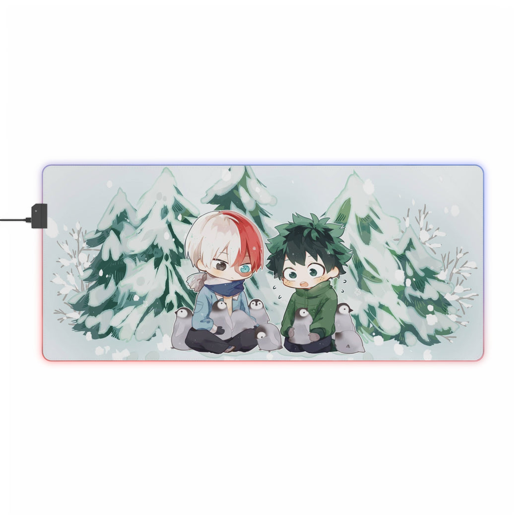 Tapis de souris LED RVB My Hero Academia Izuku Midoriya (tapis de bureau)