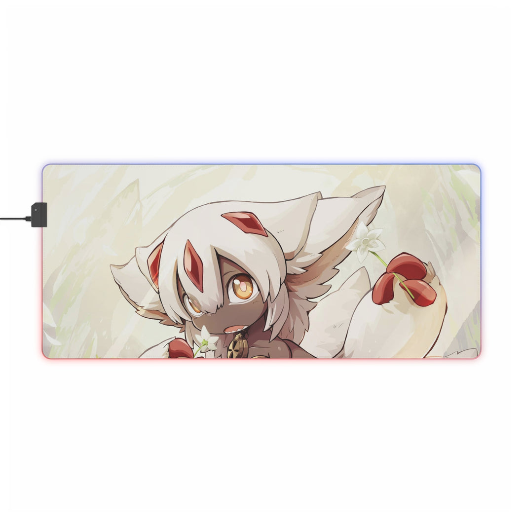 Tapis de souris LED RGB Anime Made In Abyss (tapis de bureau)