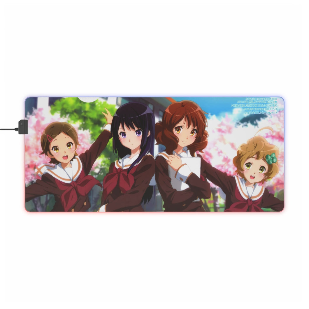 Sound! Euphonium Kumiko Oumae, Reina Kousaka, Hazuki Katou, Sapphire Kawashima RGB LED Mouse Pad (Desk Mat)