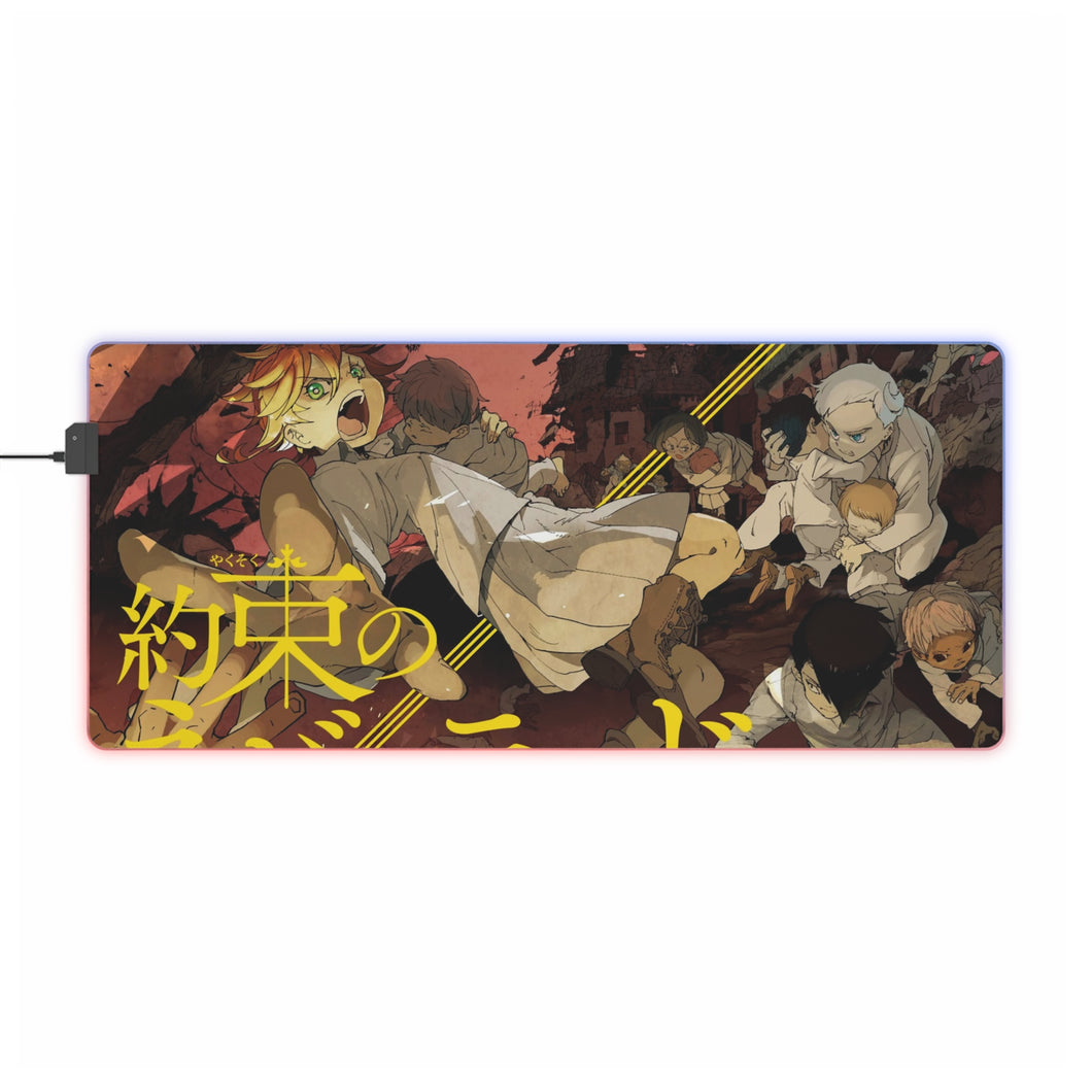 The Promised Neverland Ray, Norman, Emma, Gilda RGB LED Mouse Pad (Desk Mat)