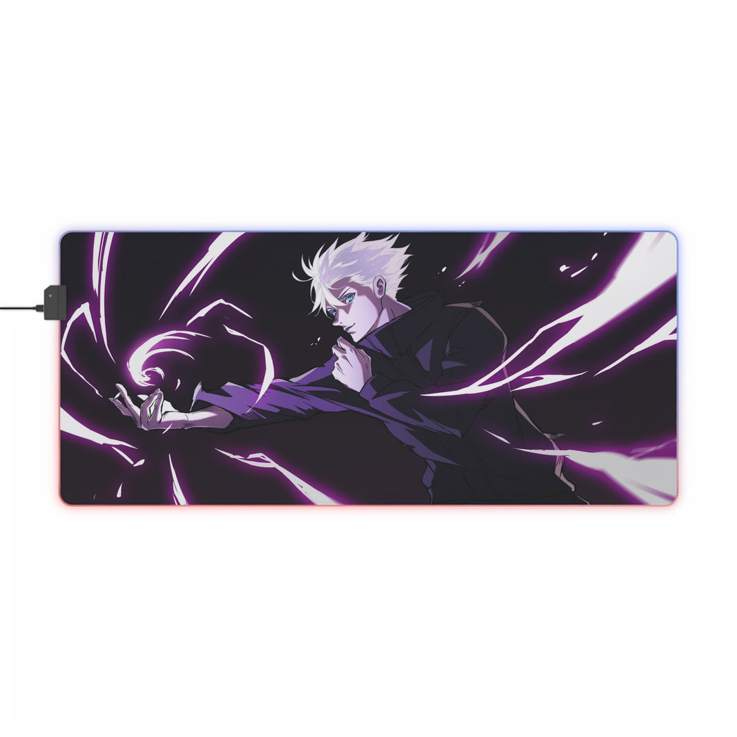 Tapis de souris LED RVB Satoru Gojo (tapis de bureau)