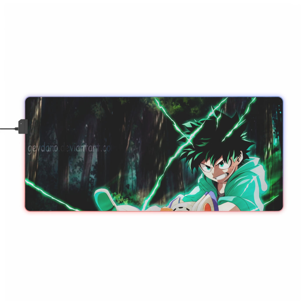 Alfombrilla de ratón RGB LED Izuku Midoriya de My Hero Academia (alfombrilla de escritorio)