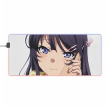 Charger l&#39;image dans la galerie, Tapis de souris LED RGB Rascal Does Not Dream Of Bunny Girl Senpai (tapis de bureau)
