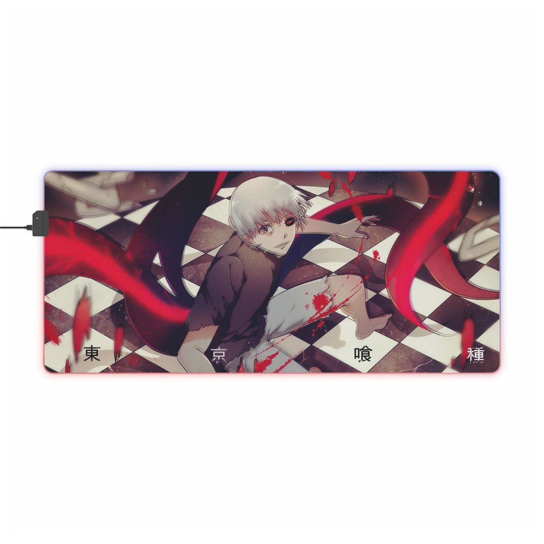 Tapis de souris LED RVB Tokyo Ghoul Ken Kaneki (tapis de bureau)