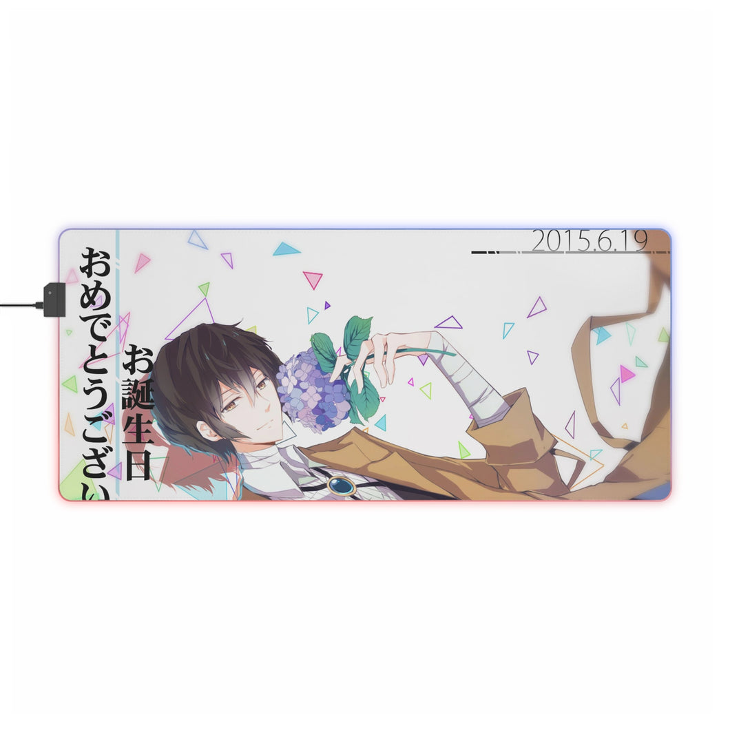 Bungou Stray Dogs Osamu Dazai RGB LED Mouse Pad (Desk Mat)