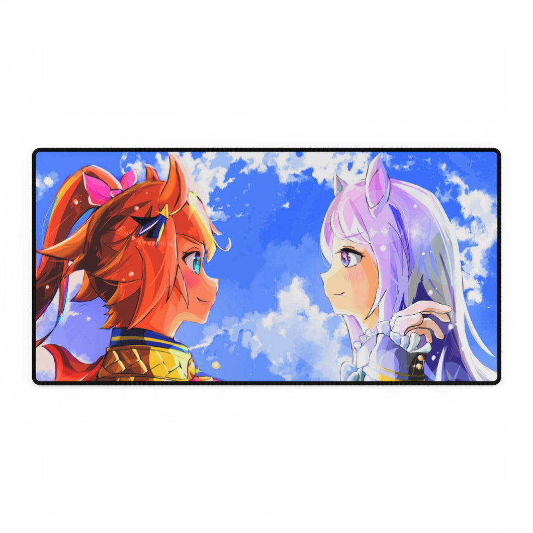 Tapis de souris Mejiro McQueen et Tokai Teio (tapis de bureau)