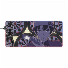 Charger l&#39;image dans la galerie, Tapis de souris LED RVB Mirai Nikki Yukiteru Amano (tapis de bureau)
