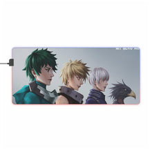 Cargar imagen en el visor de la galería, Alfombrilla de ratón RGB LED (alfombrilla de escritorio) de My Hero Academia Izuku Midoriya y Katsuki Bakugou
