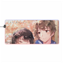 Charger l&#39;image dans la galerie, Tapis de souris LED RGB Rascal Does Not Dream of Bunny Girl Senpai (tapis de bureau)
