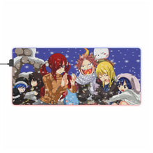 Charger l&#39;image dans la galerie, Tapis de souris LED RGB Fairy Tail Natsu Dragneel, Erza Scarlet, Gray Fullbuster, Lucy Heartfilia, Happy (tapis de bureau)
