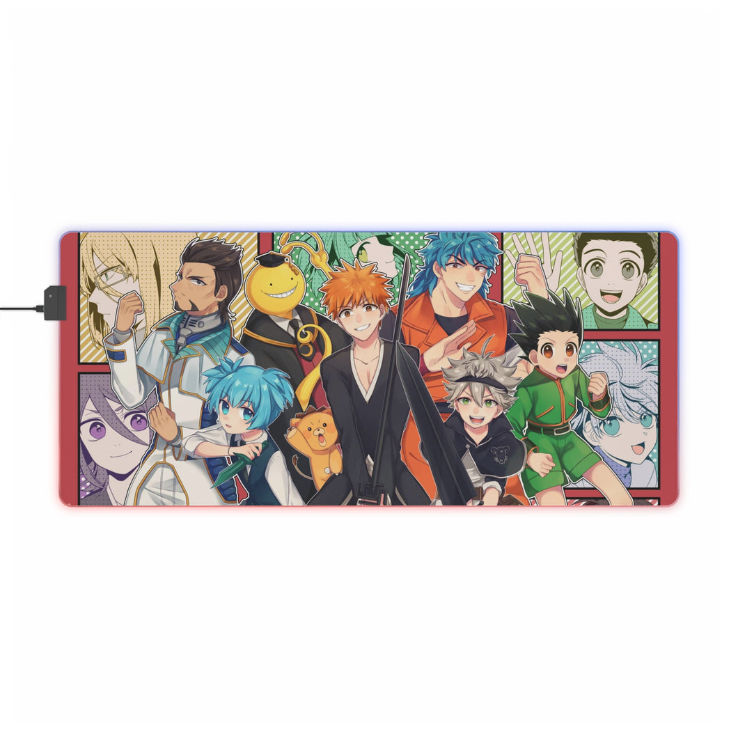 Anime Crossover RGB LED Mouse Pad (Desk Mat)