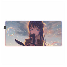 Charger l&#39;image dans la galerie, Tapis de souris LED RGB Rascal Does Not Dream Of Bunny Girl Senpai (tapis de bureau)
