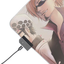 Load image into Gallery viewer, One Piece Monkey D. Luffy, Roronoa Zoro, Sanji RGB LED Mouse Pad (Desk Mat)
