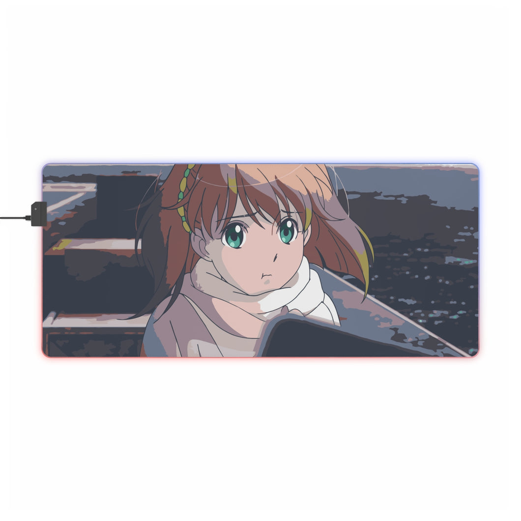 Tapis de souris LED RVB Aldnoah.Zero (tapis de bureau)