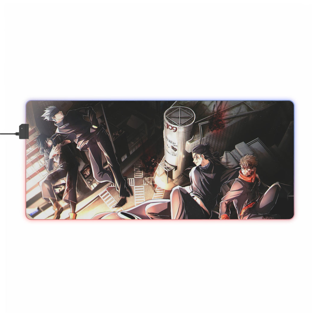 Tapis de souris LED RVB Jujutsu Kaisen (tapis de bureau)