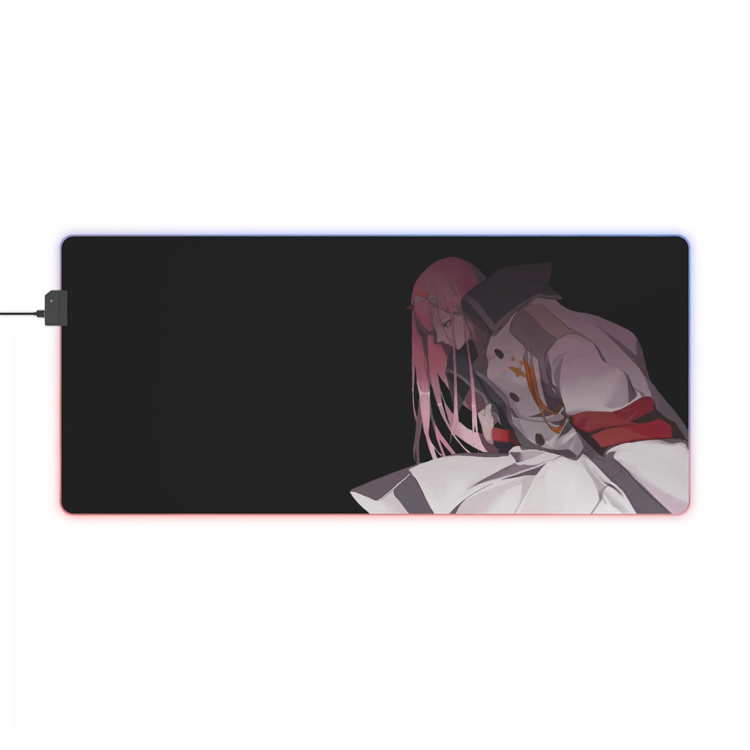 Girl in dark RGB LED Mouse Pad (Desk Mat)