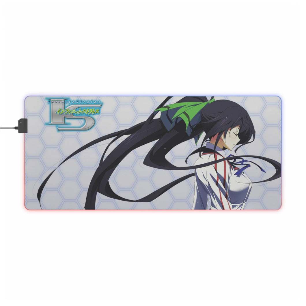 Tapis de souris LED RGB Infinite Stratos Houki Shinonono (tapis de bureau)