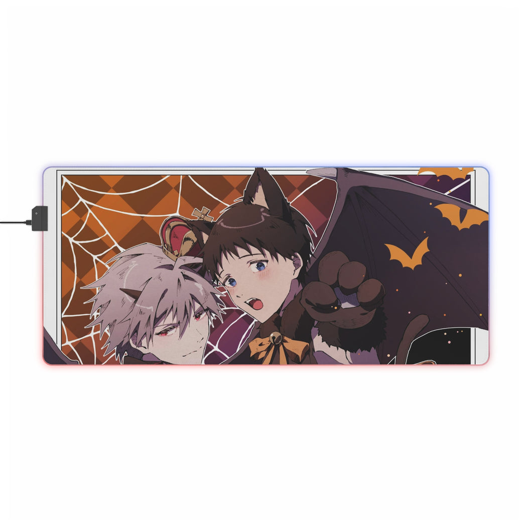 Anime Neon Genesis Evangelion RGB LED Mouse Pad (Desk Mat)