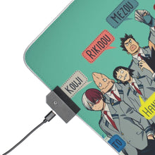 Cargar imagen en el visor de la galería, My Hero Academia Izuku Midoriya, Katsuki Bakugou, Shouta Aizawa, Tsuyu Asui RGB LED Mouse Pad (Desk Mat)
