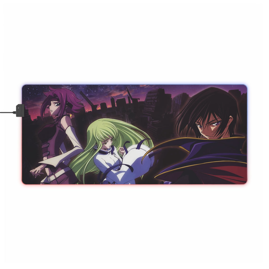 Tapis de souris LED RGB Code Geass Lelouch Lamperouge (tapis de bureau)