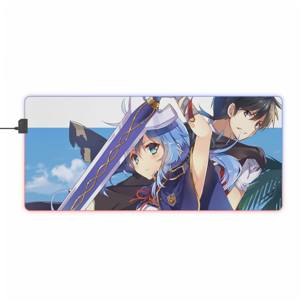 Rokudenashi Majutsu Koushi to Akashic Records RGB LED Mouse Pad (alfombrilla de escritorio)