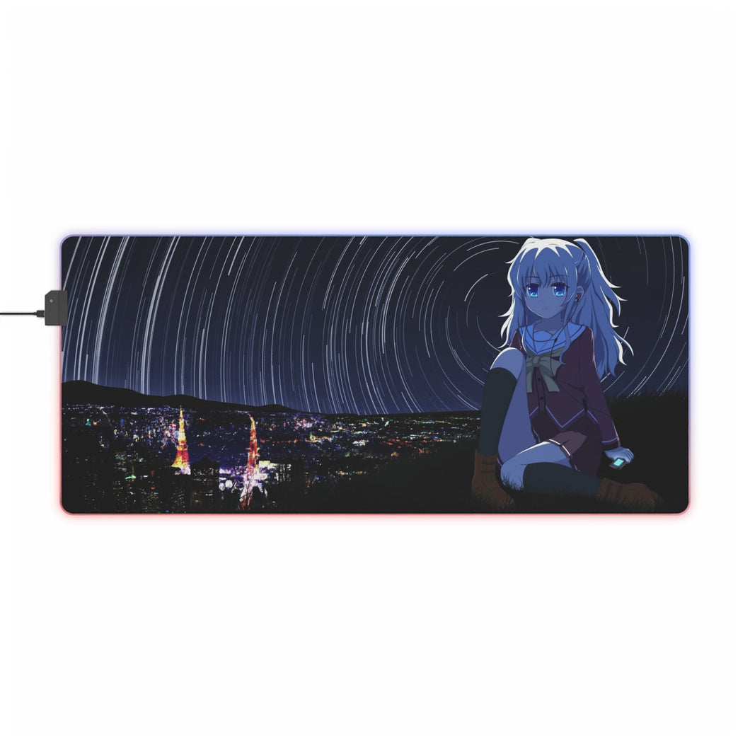 Nao Tomori sitting RGB LED Mouse Pad (Desk Mat)