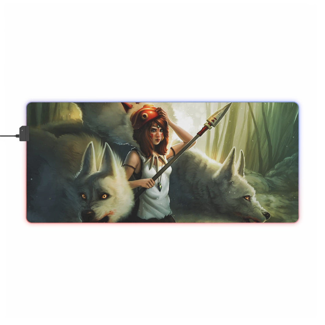 Princess Mononoke RGB LED Mouse Pad (Desk Mat)