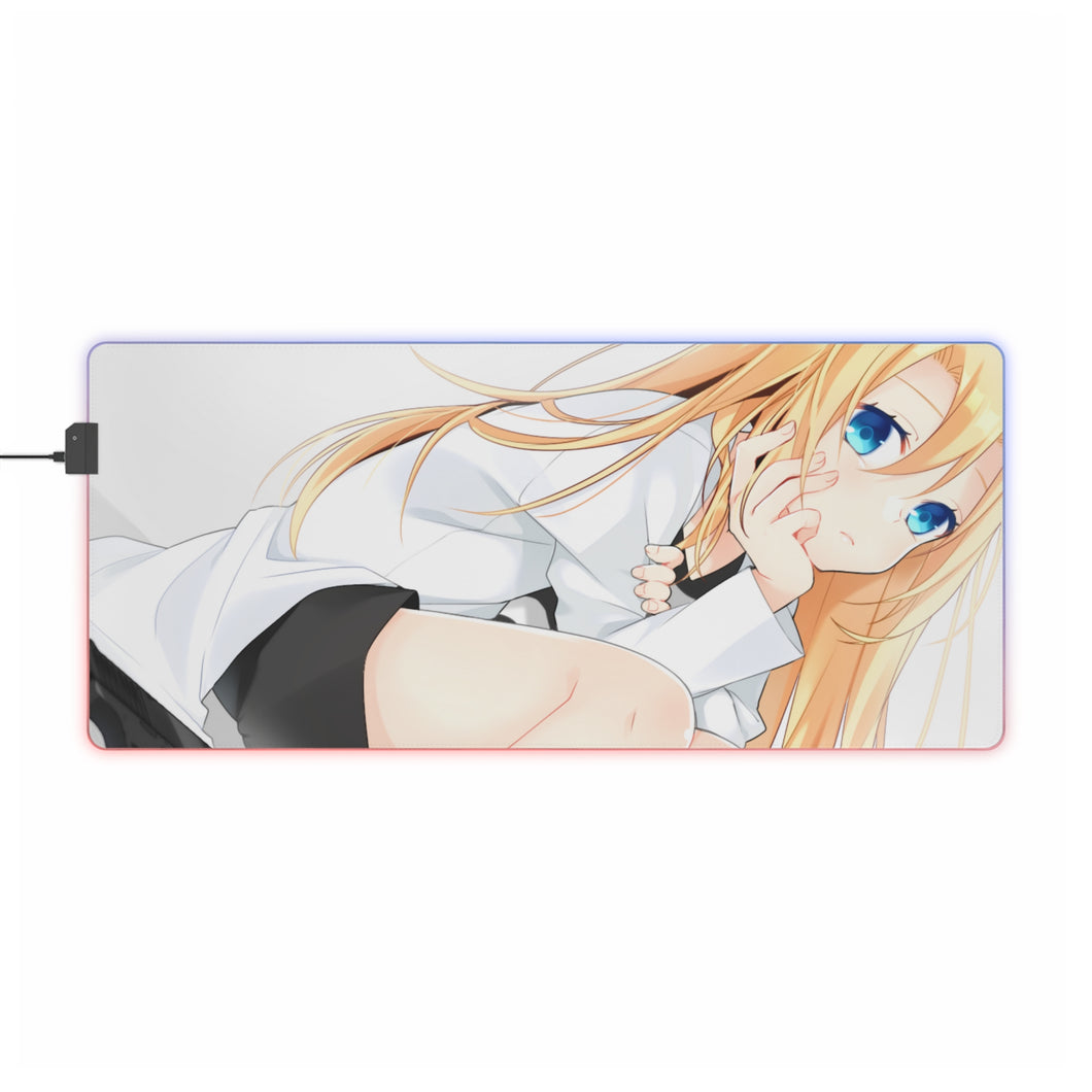 Tapis de souris LED RVB Angels Of Death Rachel Gardner (tapis de bureau)