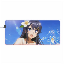 Charger l&#39;image dans la galerie, Tapis de souris LED RGB Rascal Does Not Dream Of Bunny Girl Senpai (tapis de bureau)
