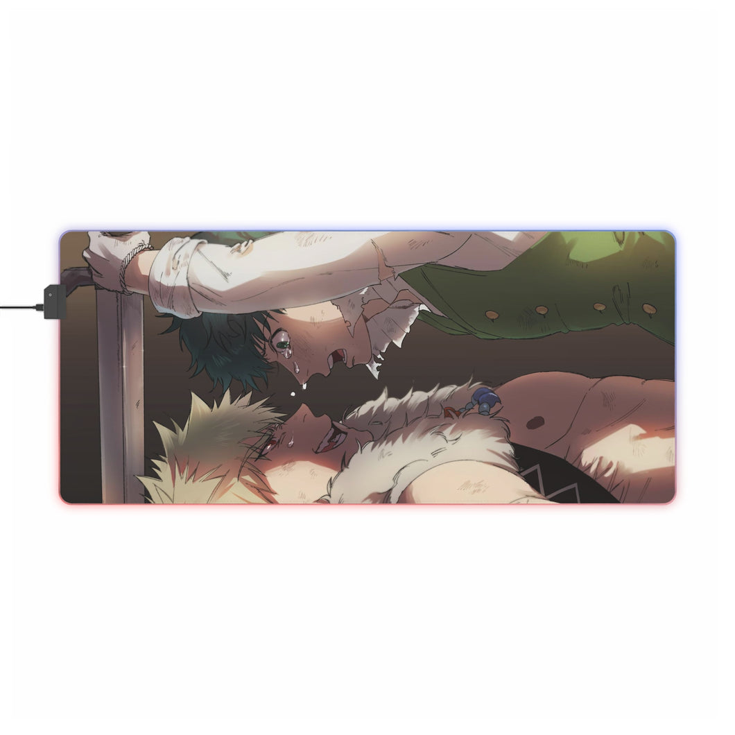 My Hero Academia Izuku Midoriya, Katsuki Bakugou RGB LED Mouse Pad (Desk Mat)