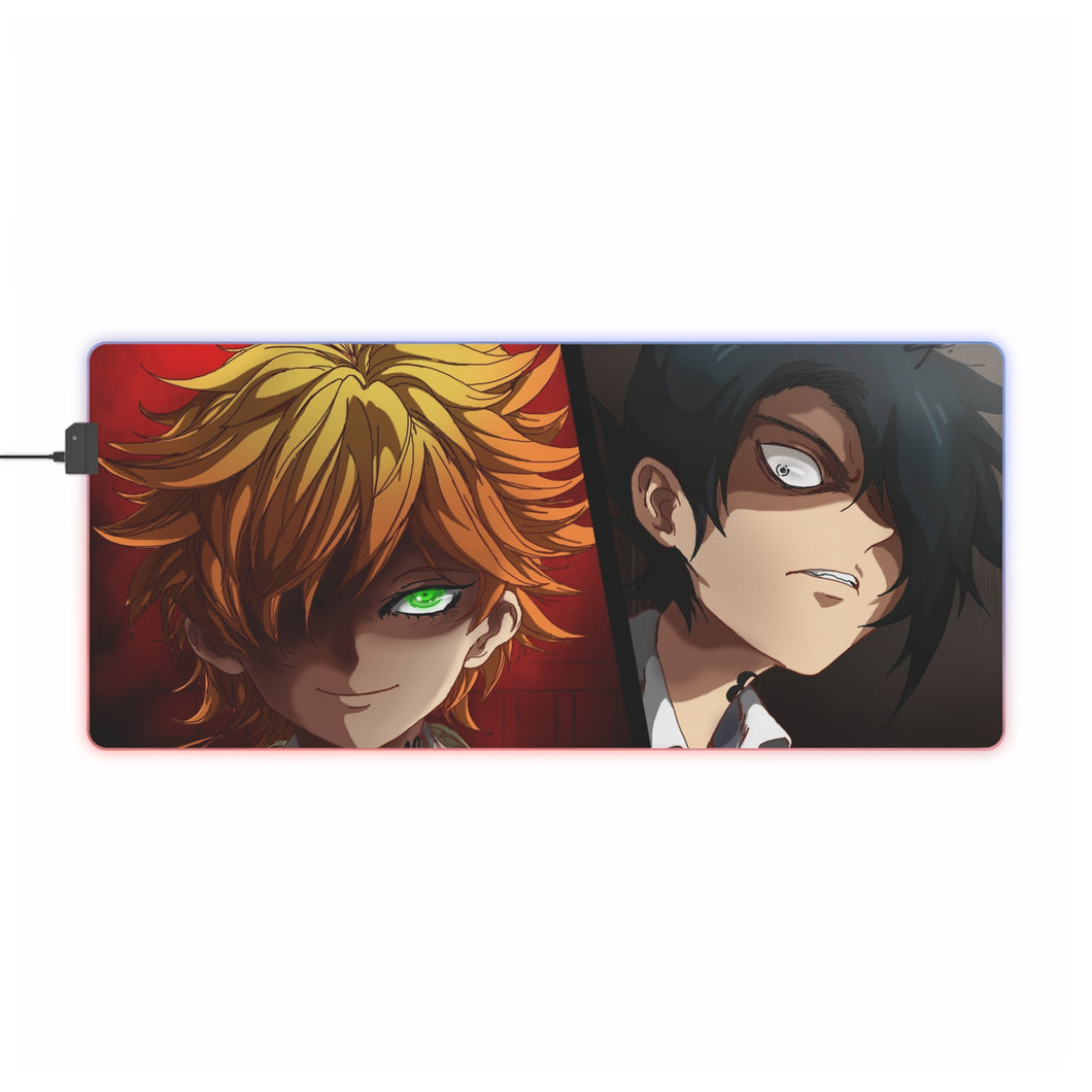 The Promised Neverland Ray, Emma RGB LED Mouse Pad (Desk Mat)