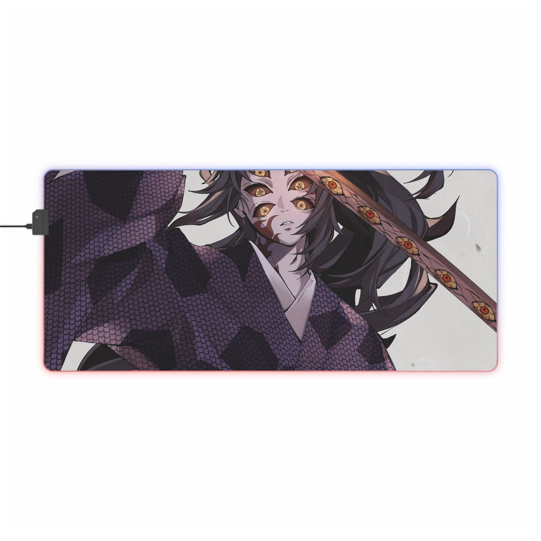 Tapis de souris LED RGB Demon Slayer : Kimetsu No Yaiba (tapis de bureau)