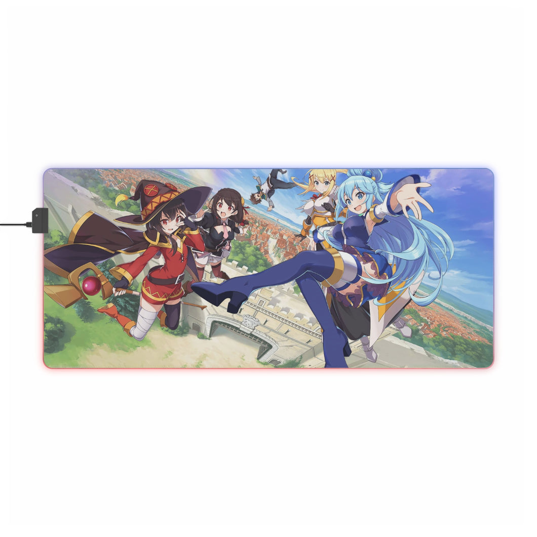 KonoSuba - God’s Blessing On This Wonderful World!! RGB LED Mouse Pad (Desk Mat)