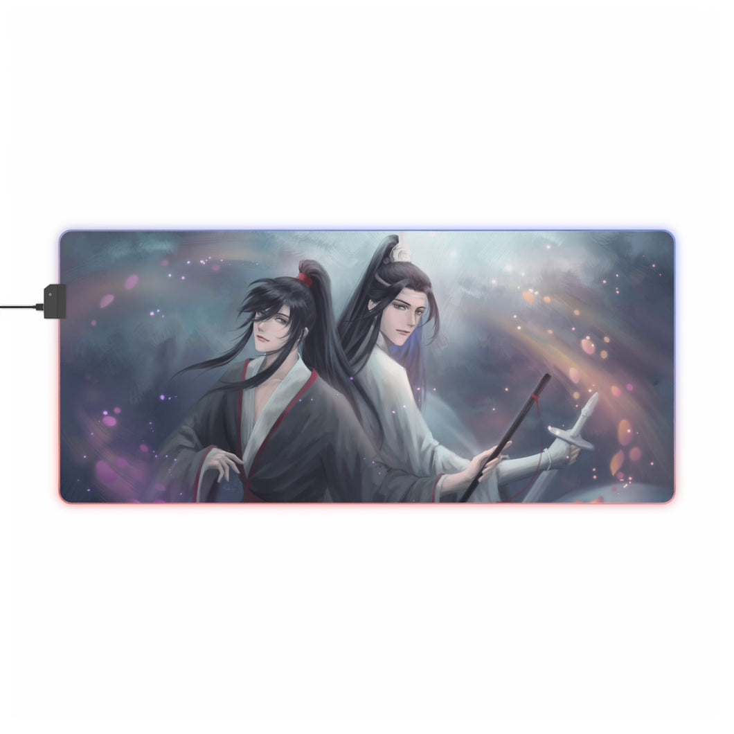 Tapis de souris LED RVB Wei Ying et Lan Zhan (tapis de bureau)