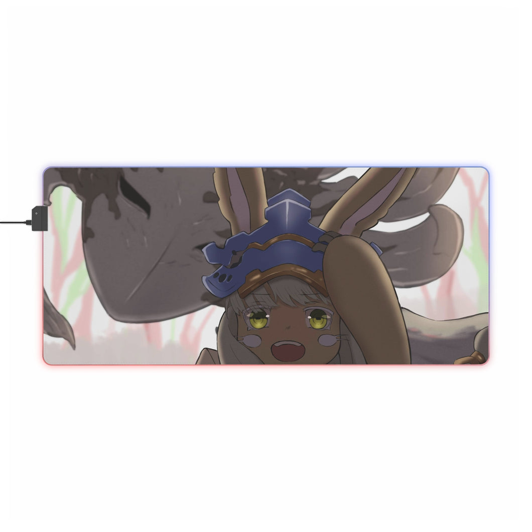 Tapis de souris LED RGB Anime Made In Abyss (tapis de bureau)