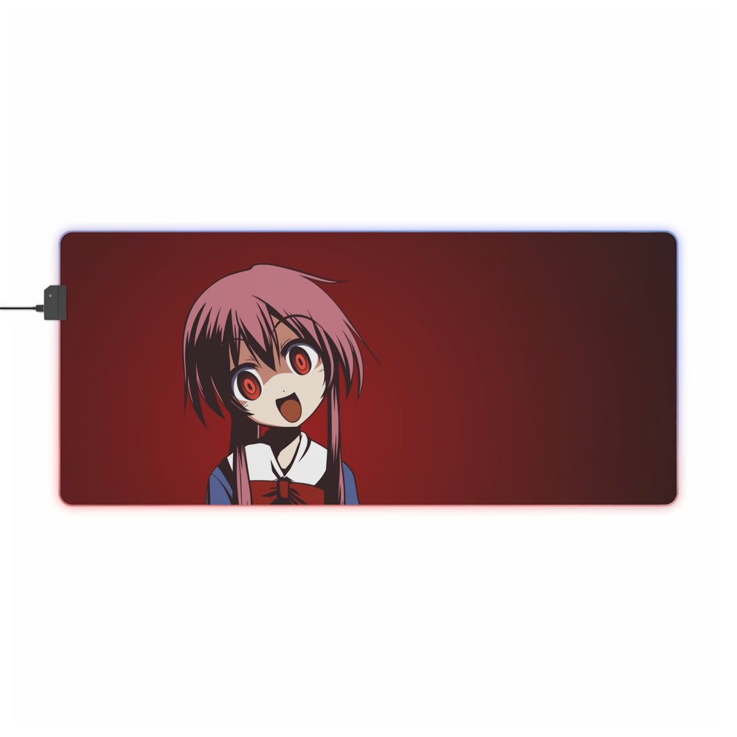 Tapis de souris LED RVB Mirai Nikki Yuno Gasai (tapis de bureau)